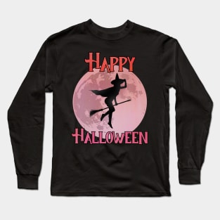 Happy Halloween - The Flying Witch Long Sleeve T-Shirt